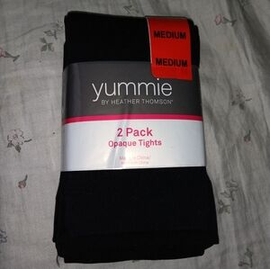 New Black Opaque Tights
